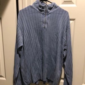 Mens Izod Jeans halfzip sweatshirt size XL